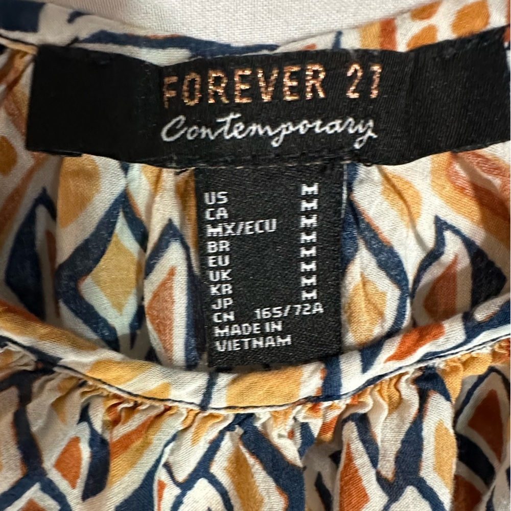 Forever 21 Geometric Jumpsuit in Cream and Brown - Picture 5 of 6